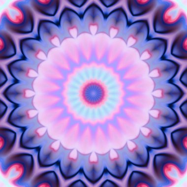 Soyut renkli yaratıcı dijital mandala arkaplan görüntüsü 