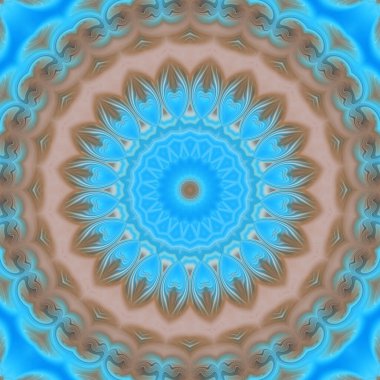 Soyut renkli yaratıcı dijital mandala arkaplan görüntüsü 