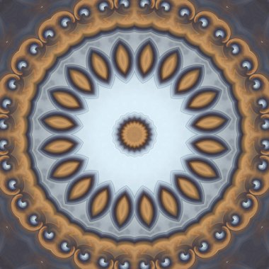 Soyut renkli yaratıcı dijital mandala arkaplan görüntüsü 