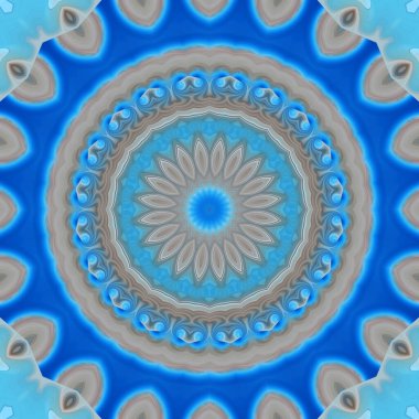 Soyut renkli yaratıcı dijital mandala arkaplan görüntüsü 