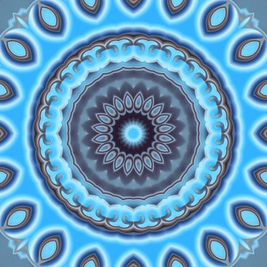 Soyut renkli yaratıcı dijital mandala arkaplan görüntüsü 