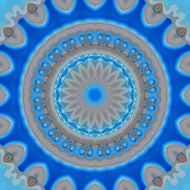 Soyut renkli yaratıcı dijital mandala arkaplan görüntüsü 