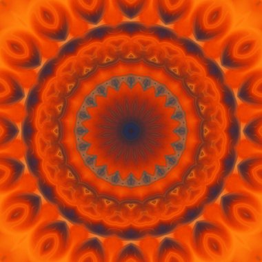 Soyut renkli yaratıcı dijital mandala arkaplan görüntüsü 