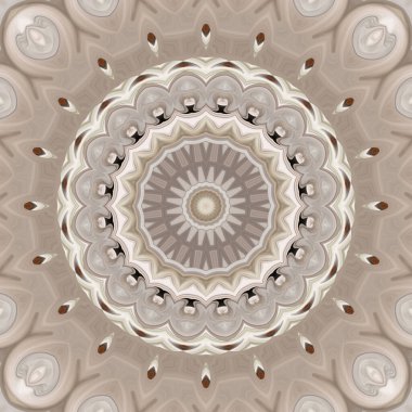 Soyut renkli yaratıcı dijital mandala arkaplan görüntüsü 