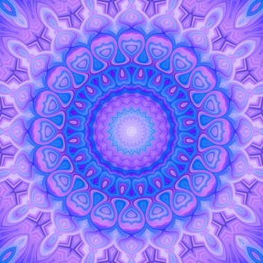 Soyut renkli yaratıcı dijital mandala arkaplan görüntüsü 