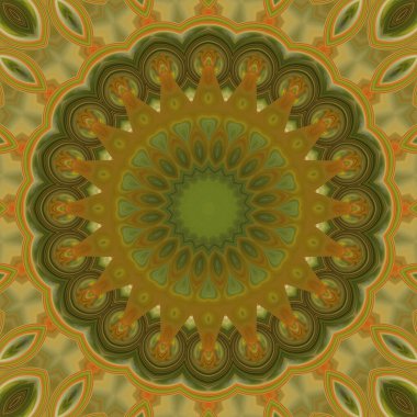 Soyut renkli yaratıcı dijital mandala arkaplan görüntüsü 