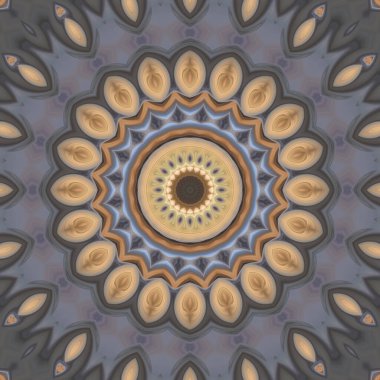 Soyut renkli yaratıcı dijital mandala arkaplan görüntüsü 