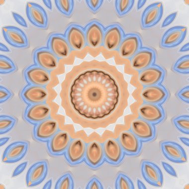 Soyut renkli yaratıcı dijital mandala arkaplan görüntüsü 