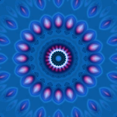 Soyut renkli yaratıcı dijital mandala arkaplan görüntüsü 