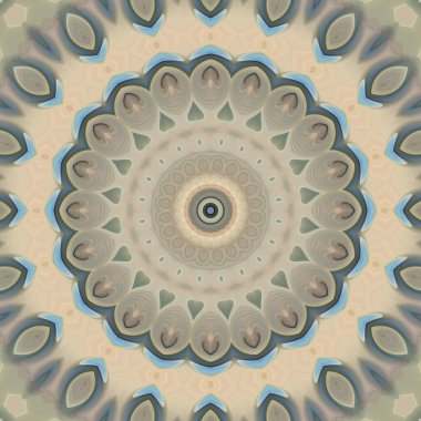 Soyut renkli yaratıcı dijital mandala arkaplan görüntüsü 