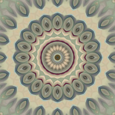 Soyut renkli yaratıcı dijital mandala arkaplan görüntüsü 