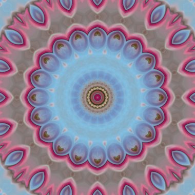 Soyut renkli yaratıcı dijital mandala arkaplan görüntüsü 