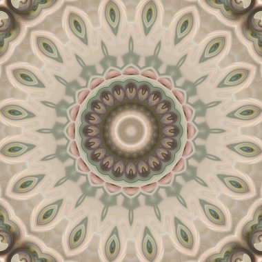 Soyut renkli yaratıcı dijital mandala arkaplan görüntüsü 