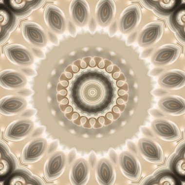 Soyut renkli yaratıcı dijital mandala arkaplan görüntüsü 