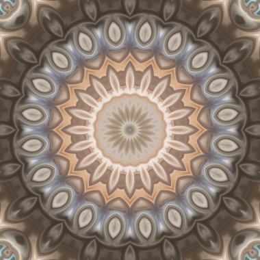 Soyut renkli yaratıcı dijital mandala arkaplan görüntüsü 