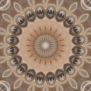 Soyut renkli yaratıcı dijital mandala arkaplan görüntüsü 