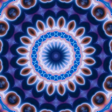 Soyut renkli yaratıcı dijital mandala arkaplan görüntüsü 