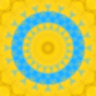 Soyut renkli yaratıcı dijital mandala arkaplan görüntüsü 