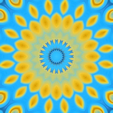 Soyut renkli yaratıcı dijital mandala arkaplan görüntüsü 