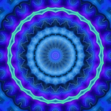 Soyut renkli yaratıcı dijital mandala arkaplan görüntüsü 