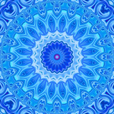 Soyut renkli yaratıcı dijital mandala arkaplan görüntüsü 