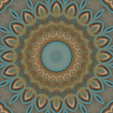 Soyut renkli yaratıcı dijital mandala arkaplan görüntüsü 