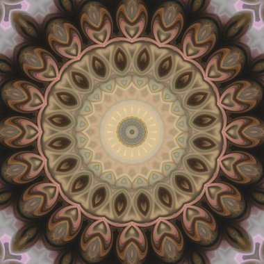 Soyut renkli yaratıcı dijital mandala arkaplan görüntüsü 