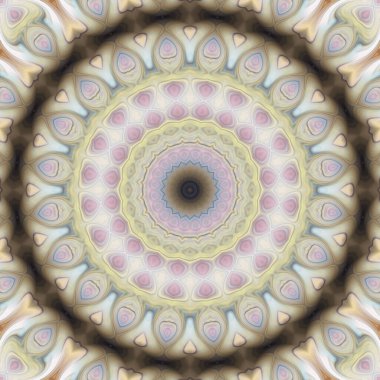 Soyut renkli yaratıcı dijital mandala arkaplan görüntüsü 