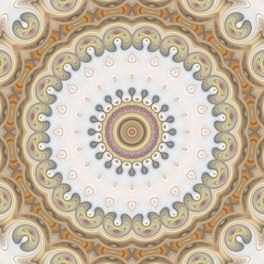 Soyut renkli yaratıcı dijital mandala arkaplan görüntüsü 