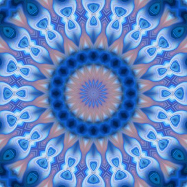 Soyut renkli yaratıcı dijital mandala arkaplan görüntüsü 