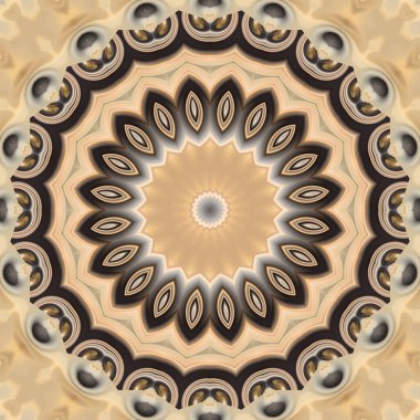 Soyut renkli yaratıcı dijital mandala arkaplan görüntüsü 