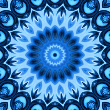 Soyut renkli yaratıcı dijital mandala arkaplan görüntüsü 