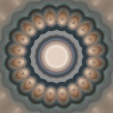 Soyut renkli yaratıcı dijital mandala arkaplan görüntüsü 