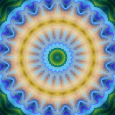 Soyut renkli yaratıcı dijital mandala arkaplan görüntüsü 