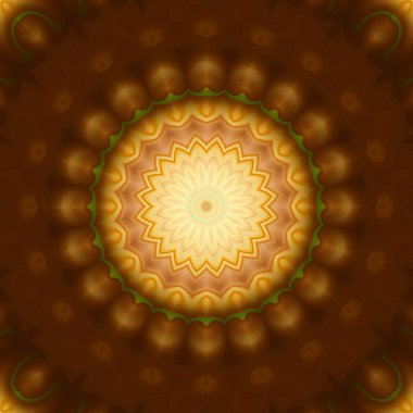 Soyut renkli yaratıcı dijital mandala arkaplan görüntüsü 