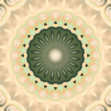 Soyut renkli yaratıcı dijital mandala arkaplan görüntüsü 