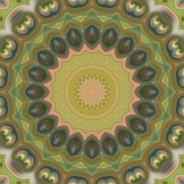 Soyut renkli yaratıcı dijital mandala arkaplan görüntüsü 