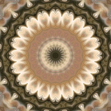 Soyut renkli yaratıcı dijital mandala arkaplan görüntüsü 