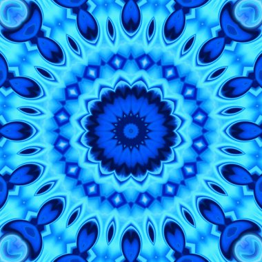 Soyut renkli yaratıcı dijital mandala arkaplan görüntüsü 