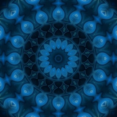 Soyut renkli yaratıcı dijital mandala arkaplan görüntüsü 