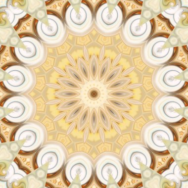 Soyut renkli yaratıcı dijital mandala arkaplan görüntüsü 