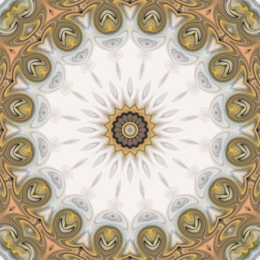 Soyut renkli yaratıcı dijital mandala arkaplan görüntüsü 