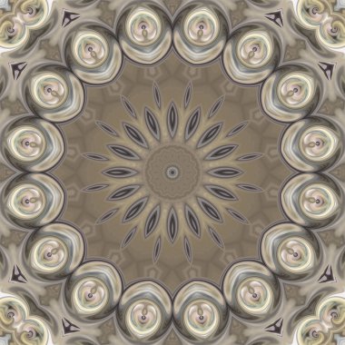 Soyut renkli yaratıcı dijital mandala arkaplan görüntüsü 