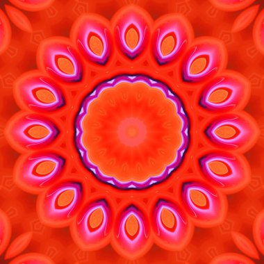 Soyut renkli yaratıcı dijital mandala arkaplan görüntüsü 