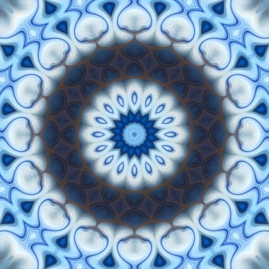 Soyut renkli yaratıcı dijital mandala arkaplan görüntüsü 