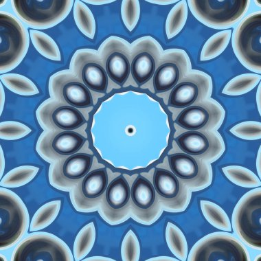 Soyut renkli yaratıcı dijital mandala arkaplan görüntüsü 