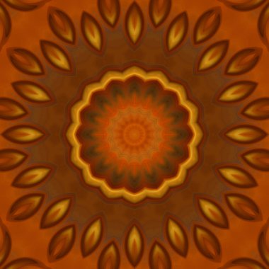 Soyut renkli yaratıcı dijital mandala arkaplan görüntüsü 