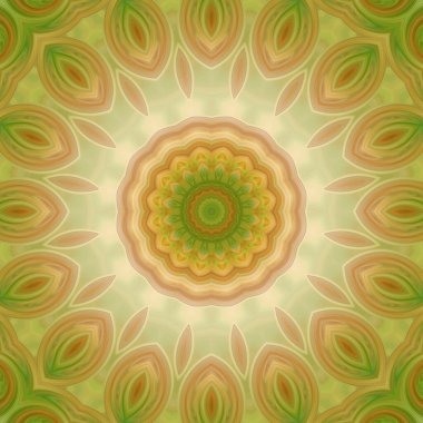 Soyut renkli yaratıcı dijital mandala arkaplan görüntüsü 