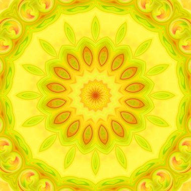 Soyut renkli yaratıcı dijital mandala arkaplan görüntüsü 