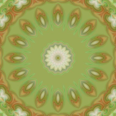 Soyut renkli yaratıcı dijital mandala arkaplan görüntüsü 